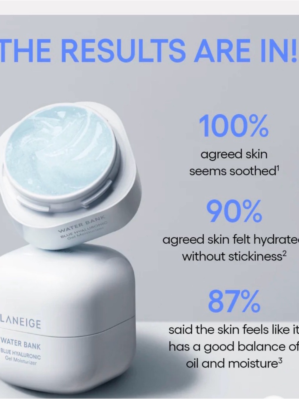 NEW LANEIGE Water Bank Blue Hyaluronic Gel Moisturizer 10ml / .33 fl oz!! - Picture 4 of 5